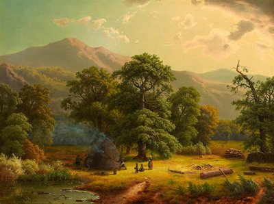 The Charcoal Burners by Carl Ludwig Scheins